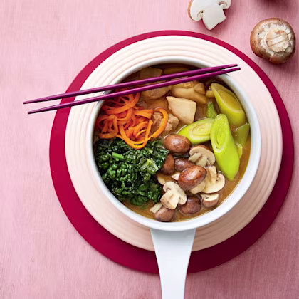 Japanese Chicken and Mushroom Hot Pot