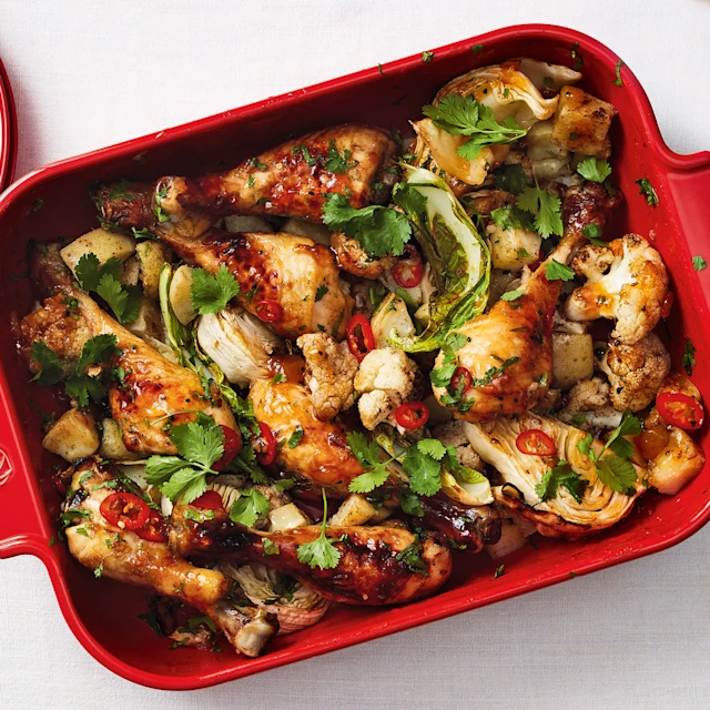 Mango Chicken Traybake