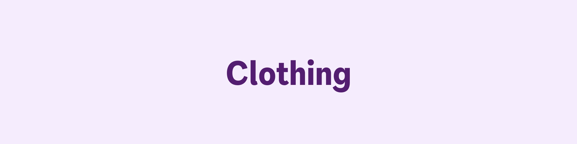 Clothing