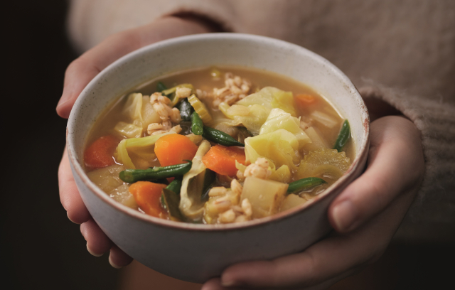 Nanna’s veggie  barley soup