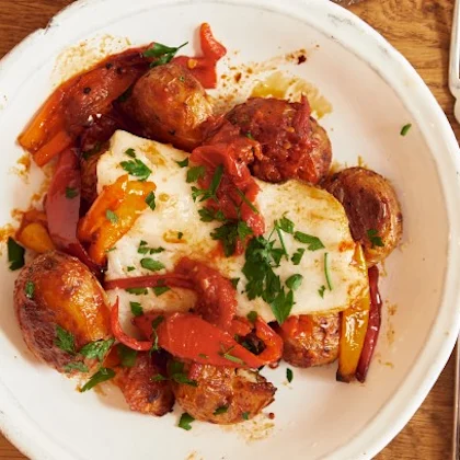 Cod and Pepper Traybake