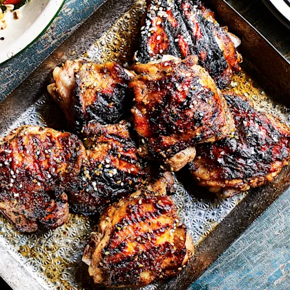 Honey za'atar sticky chicken