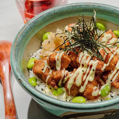Japanese Fried Chicken Teriyaki Rice Bowl