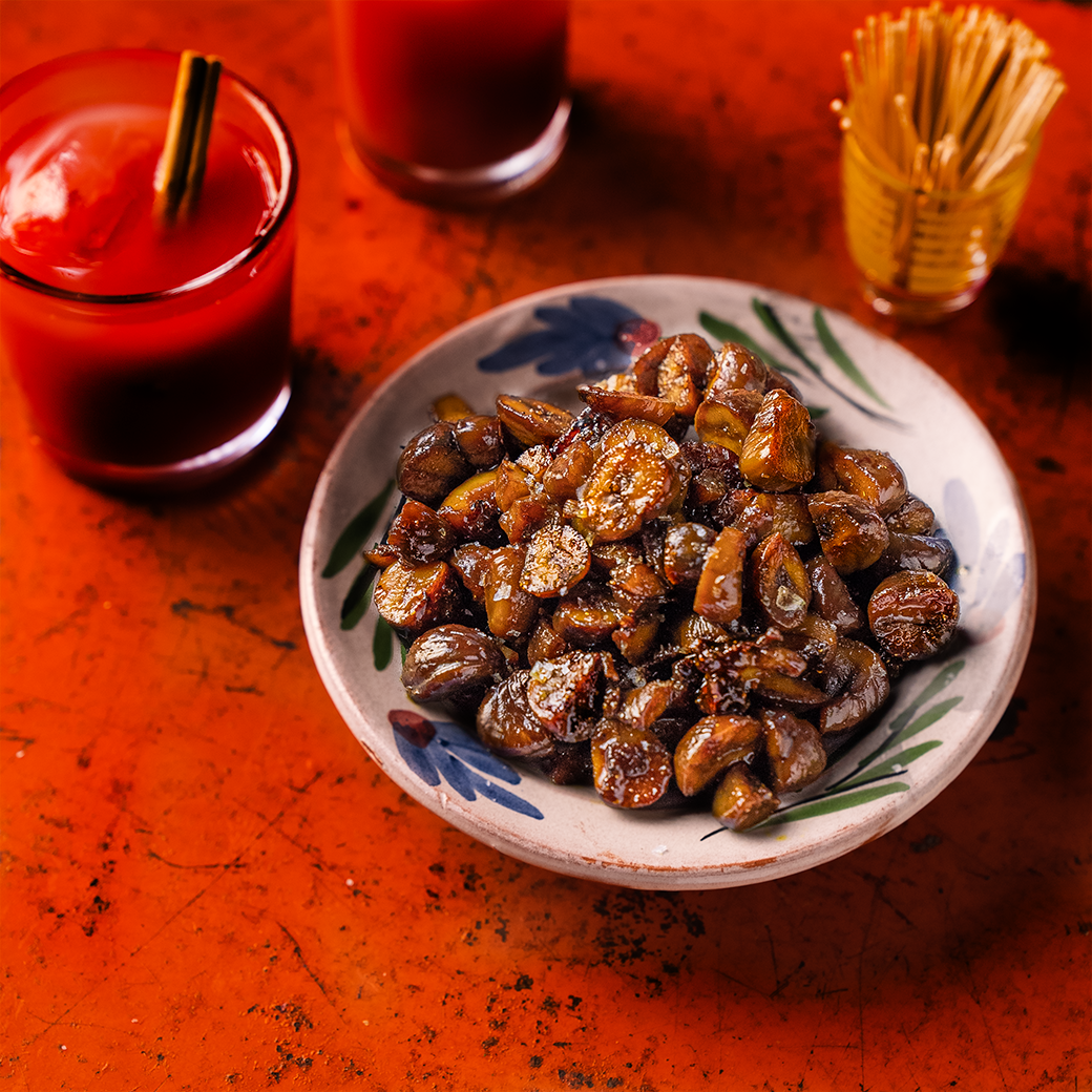 Crispy Curried Chestnuts