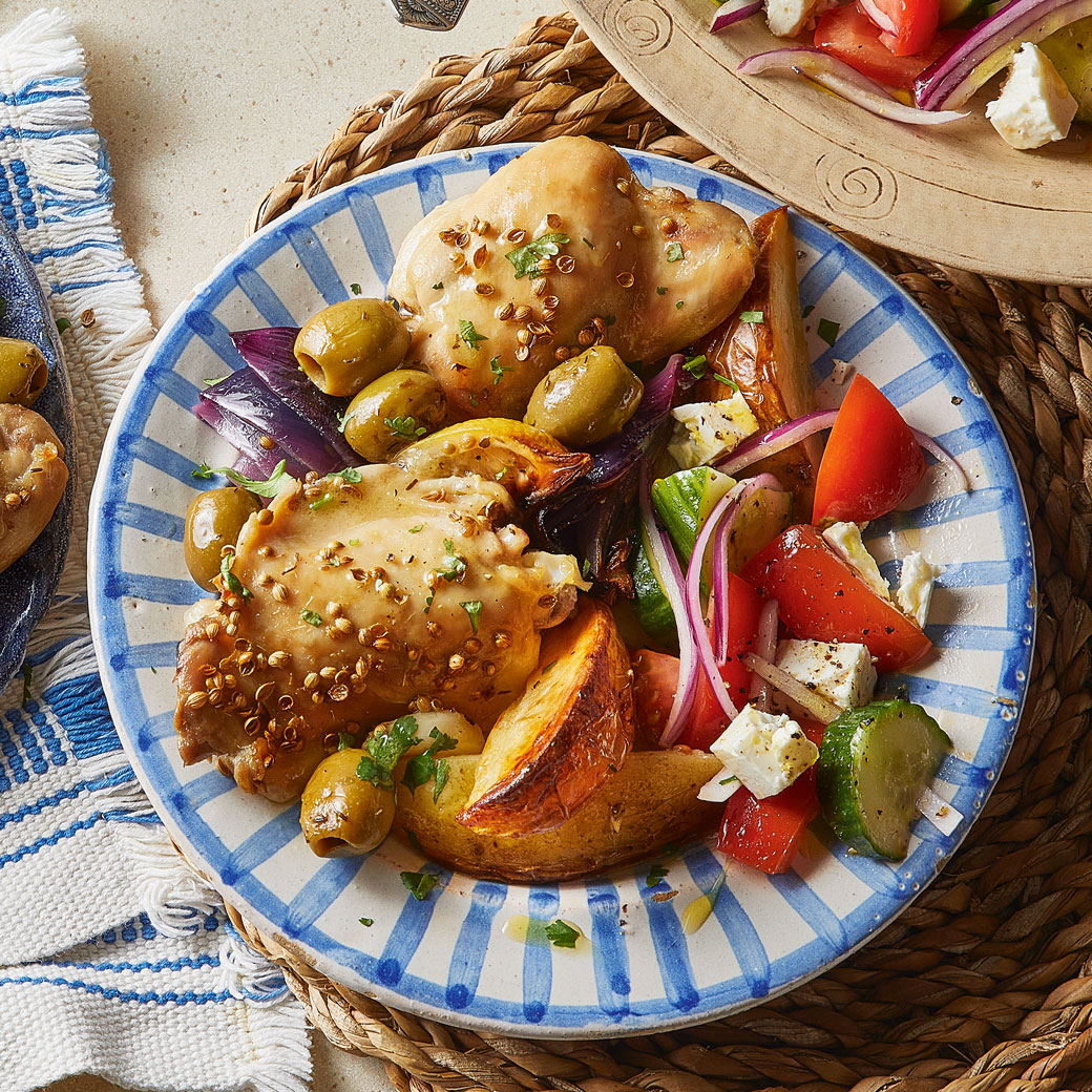 Lemon and Garlic Chicken Traybake