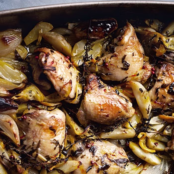 Roasted Chicken with Jerusalem Artichoke & Lemon