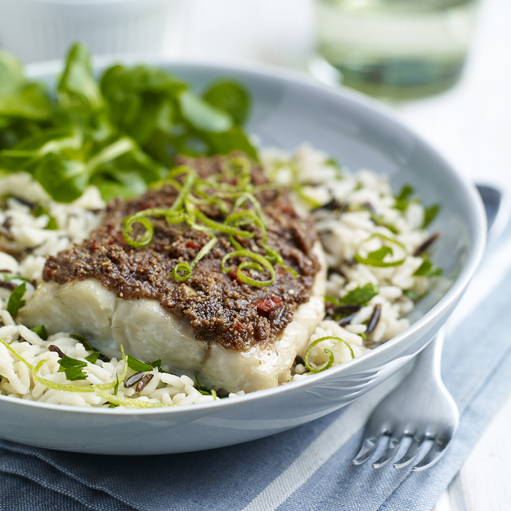 Sea Bream with Meridian Almond Butter, Chilli & Lime Crust