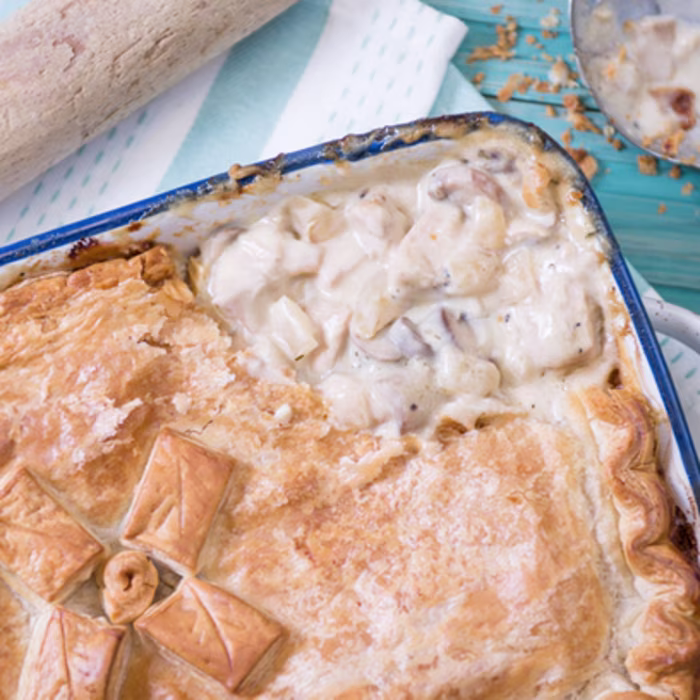 Chicken & Chestnut Mushroom Pie