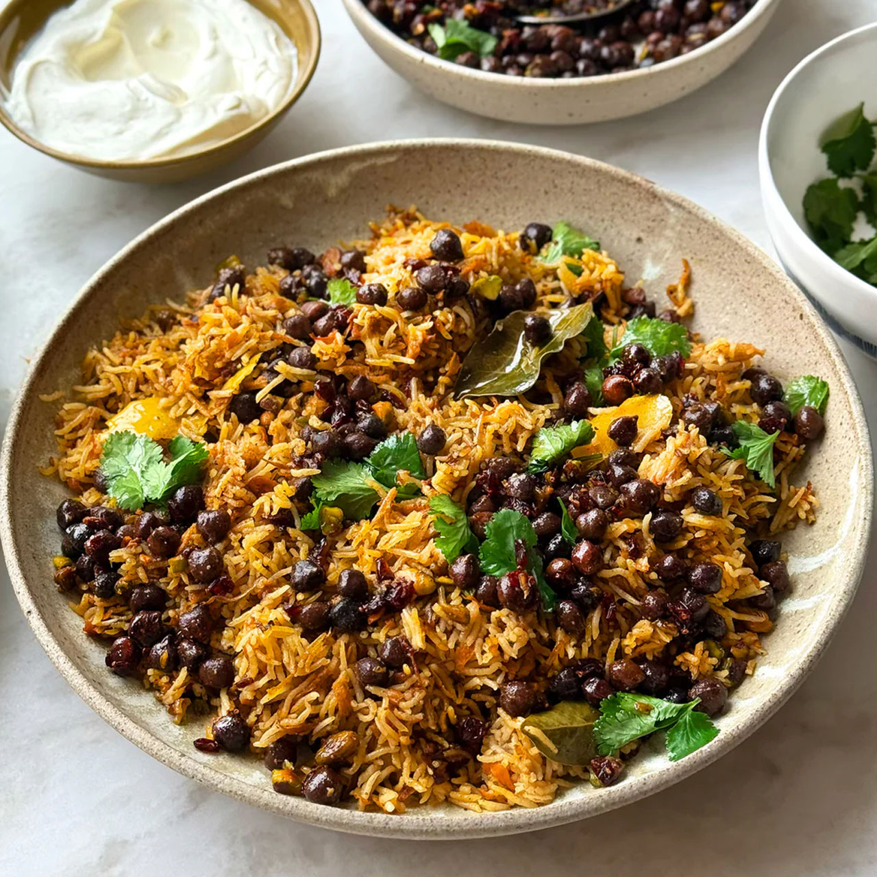 Ottolenghi’s Afghani Pulao with Black Chickpea Salsa
