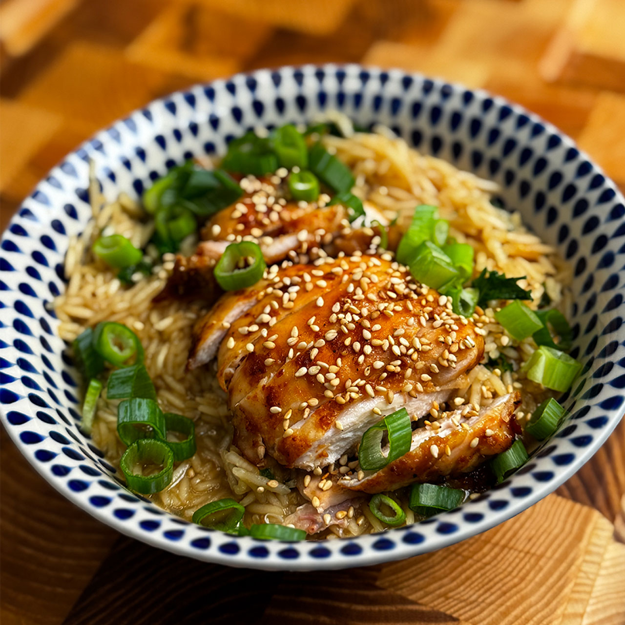 Miso Ginger Chicken with Brothy Rice