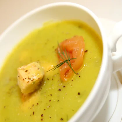 Saffron Salmon Soup