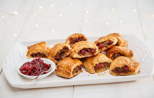 Cranberry Sausage Rolls