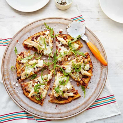 Cauliflower Crust Chicken and Four Cheese Pizza