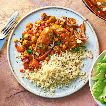 Sausage and Chickpea Tagine