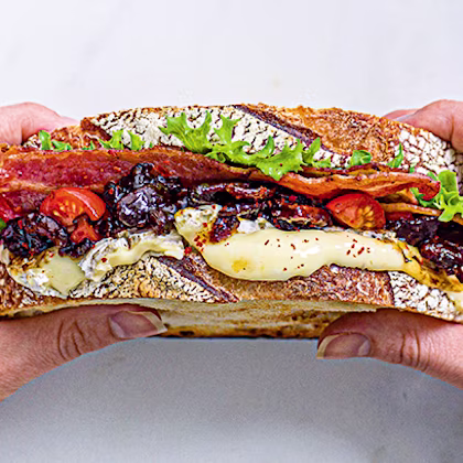 Bacon Jam and Brie Sandwich