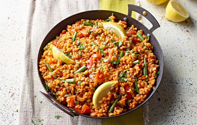 Summer Spelt Paella