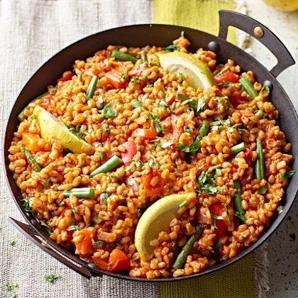 Summer Spelt Paella