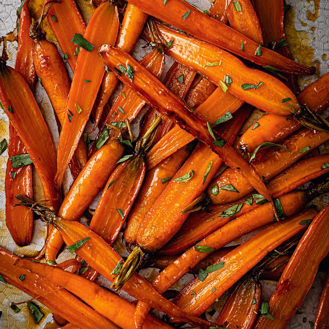 Carrots with a Sticky Cider Glaze