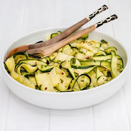 Chilli Courgette Ribbon Salad