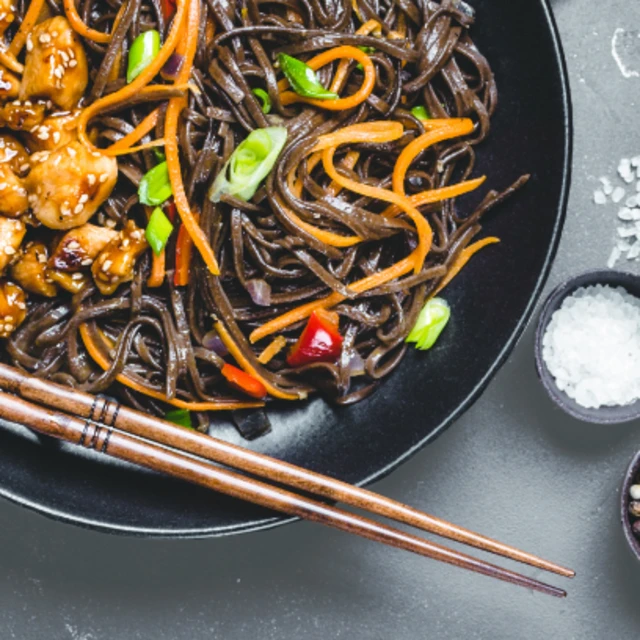 Amoy Sesame-Ginger Chicken Noodles