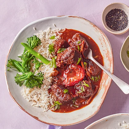 Venison with Sticky Sichuan Plums