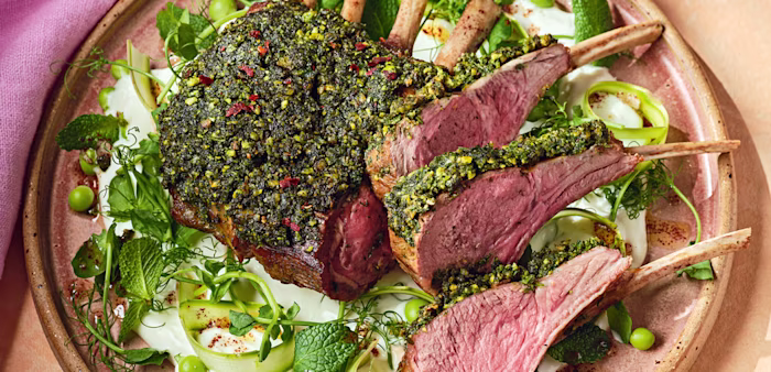herb crusted lamb