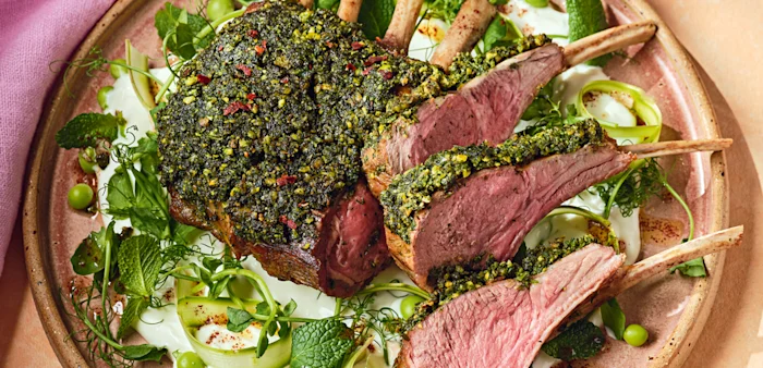 herb crusted lamb