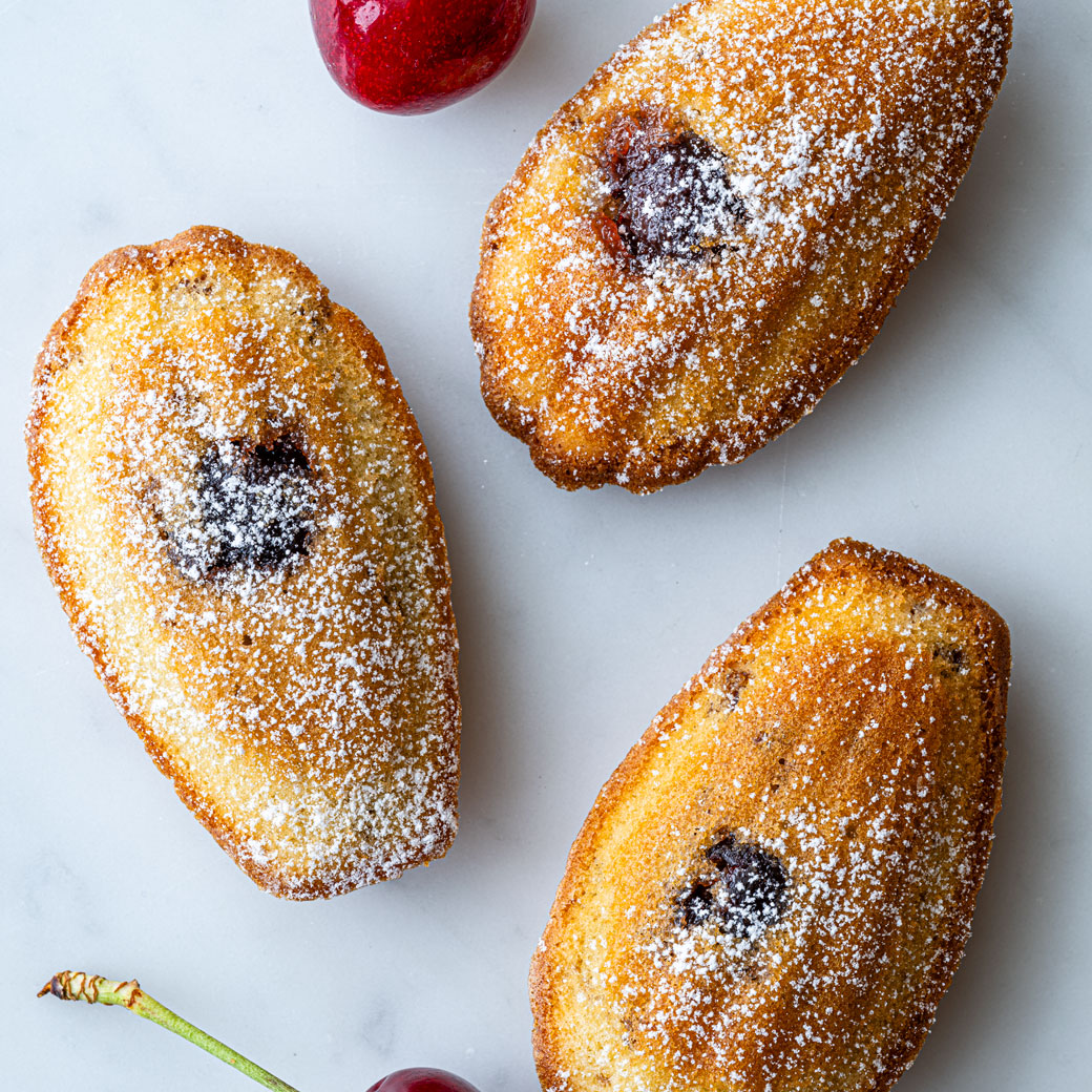 Cherry Madeleines