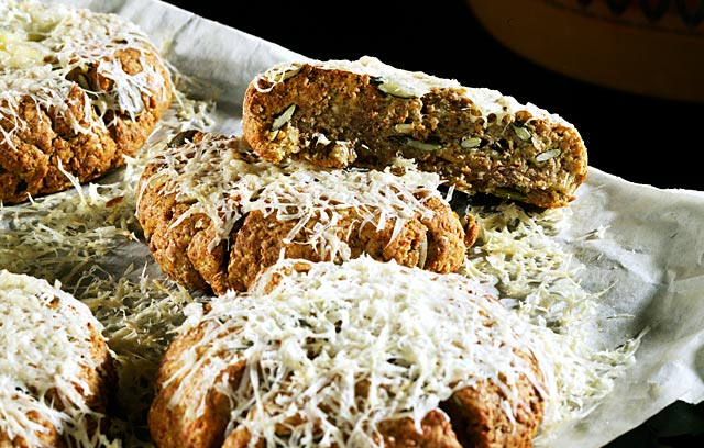 Jarlsberg and Pumpkin Scones