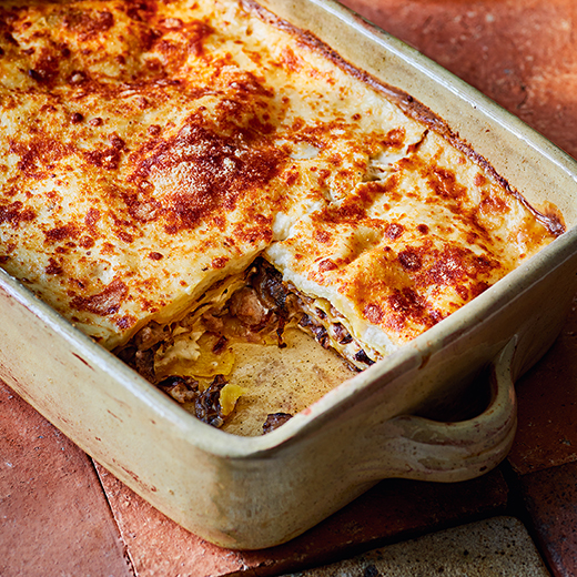 Radicchio and Sausage Lasagne