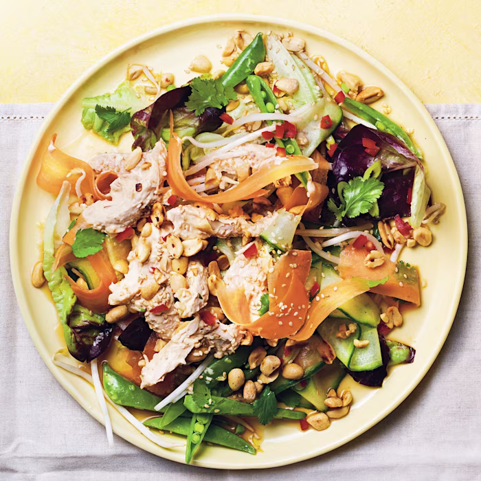 Spicy Chicken Rainbow Salad