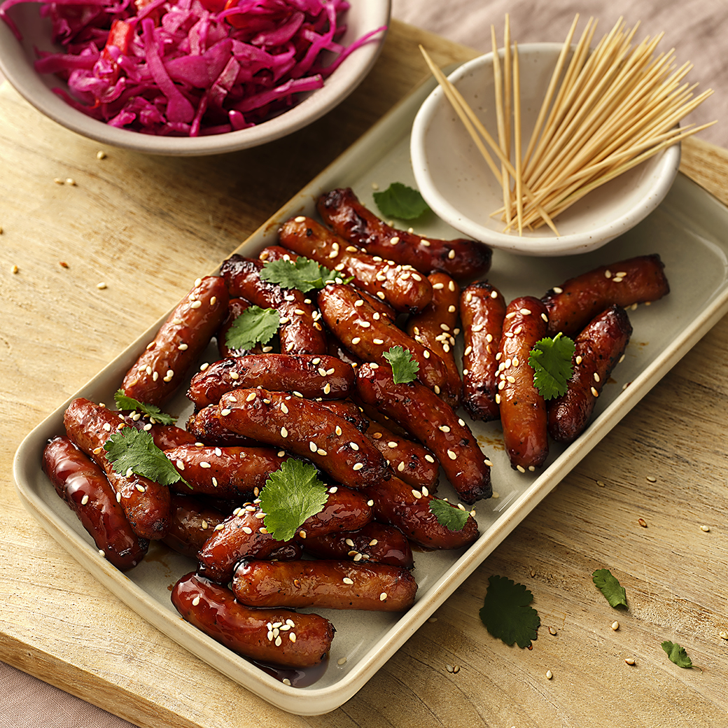 Sticky Teriyaki Sausages