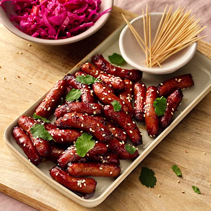 Sticky Teriyaki Sausages