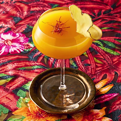 Hot Honey and Saffron Cocktail