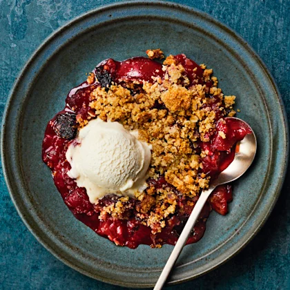 Plum and Prune Crisp