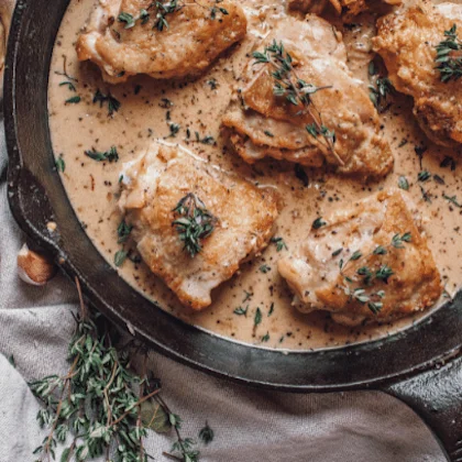 Chicken in Mustard Sauce