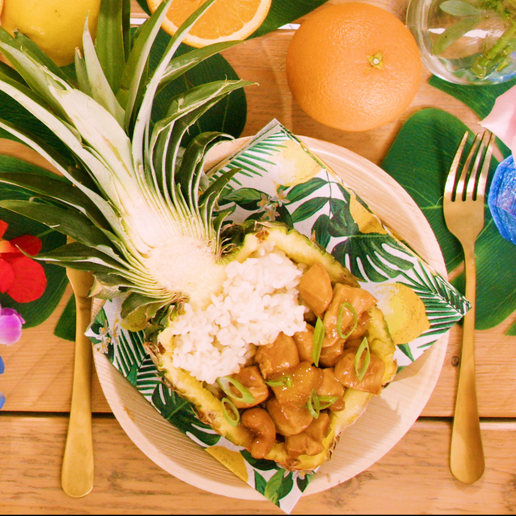  Hawaiian-style Pineapple Cashew Chicken