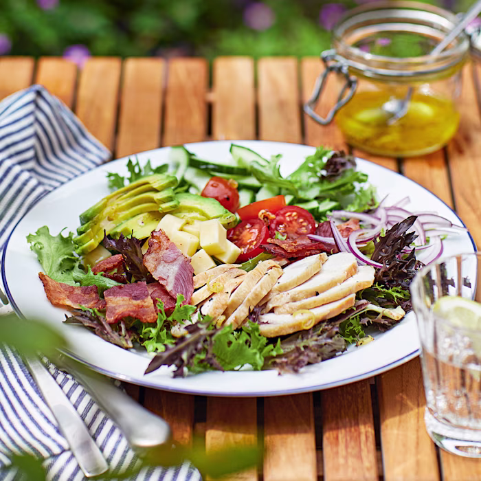 Cobb Salad with Easy Lemon Dressing