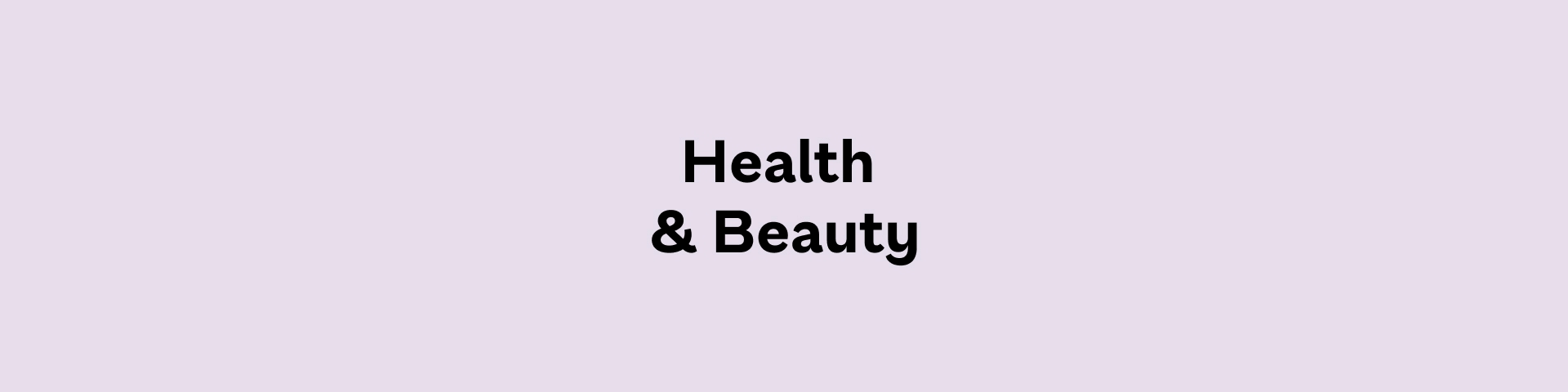Health & Beauty