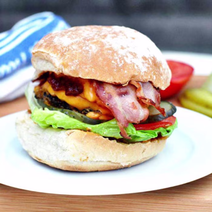 Gran Luchito Mexican Double Cheese Burger