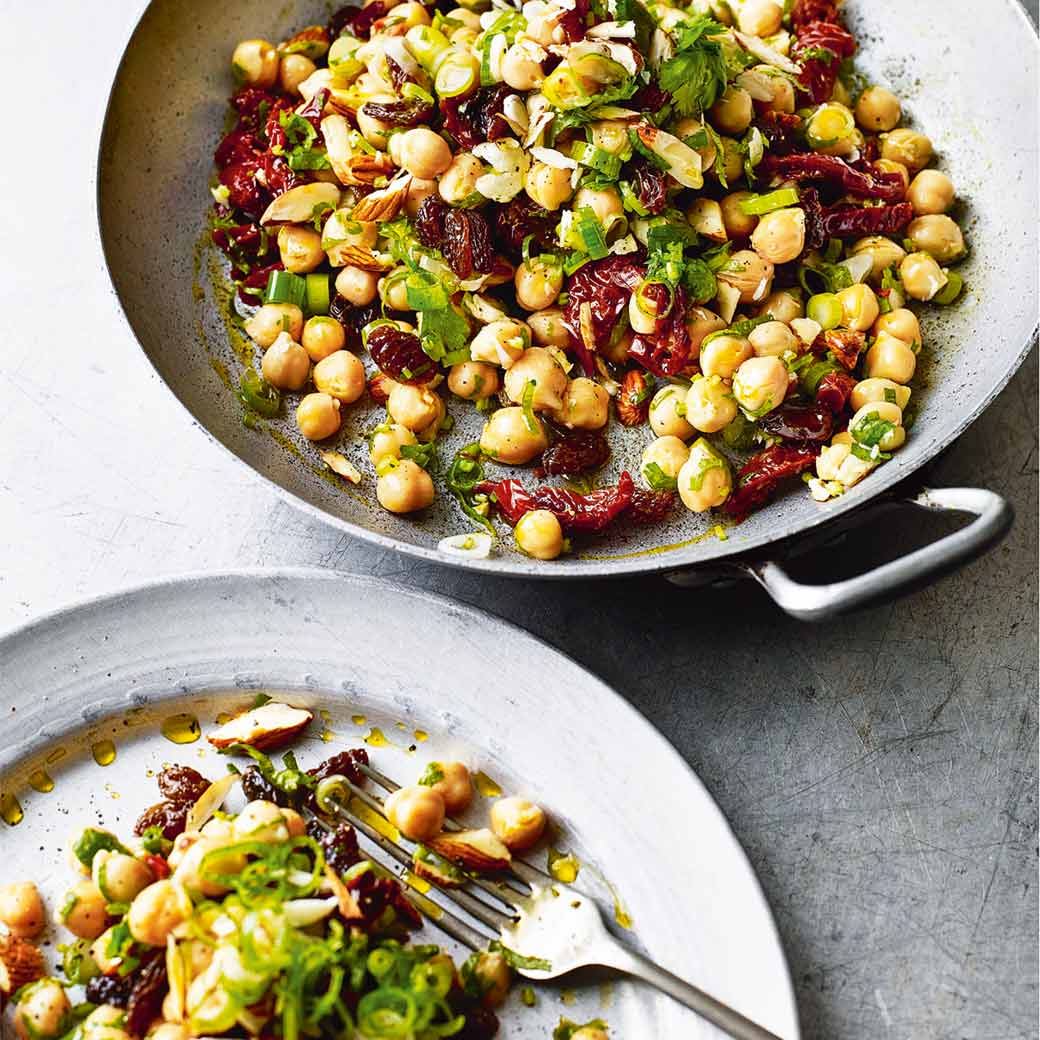 Sundried Tomato, Almond and Chickpea Salad