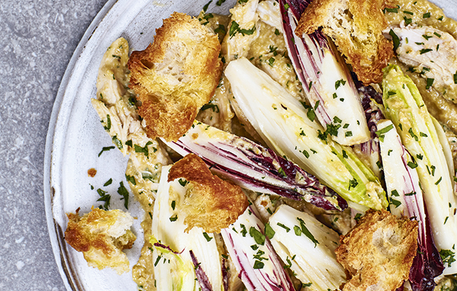 Chicory Caesar Salad