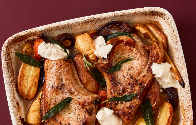 Pork Traybake with Root Vegetables