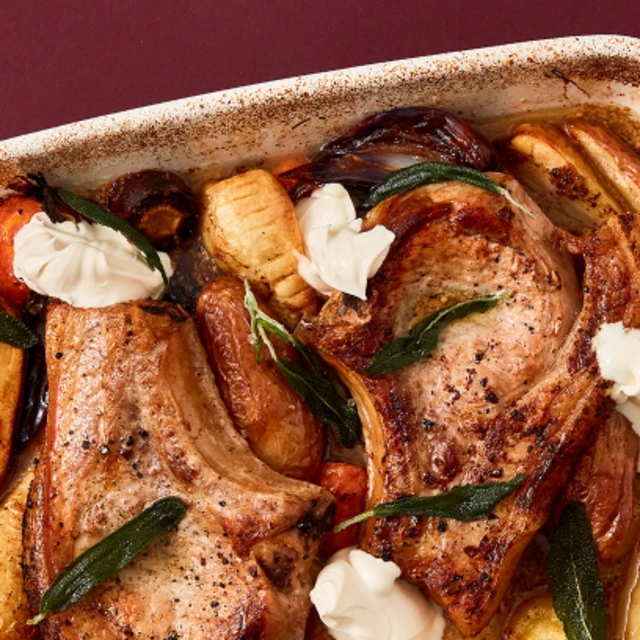 Pork Traybake with Root Vegetables