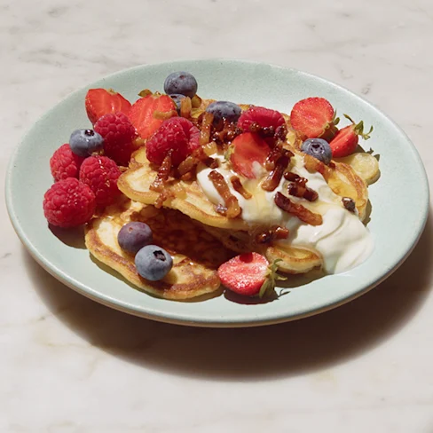 Fruity Pancetta Pancakes