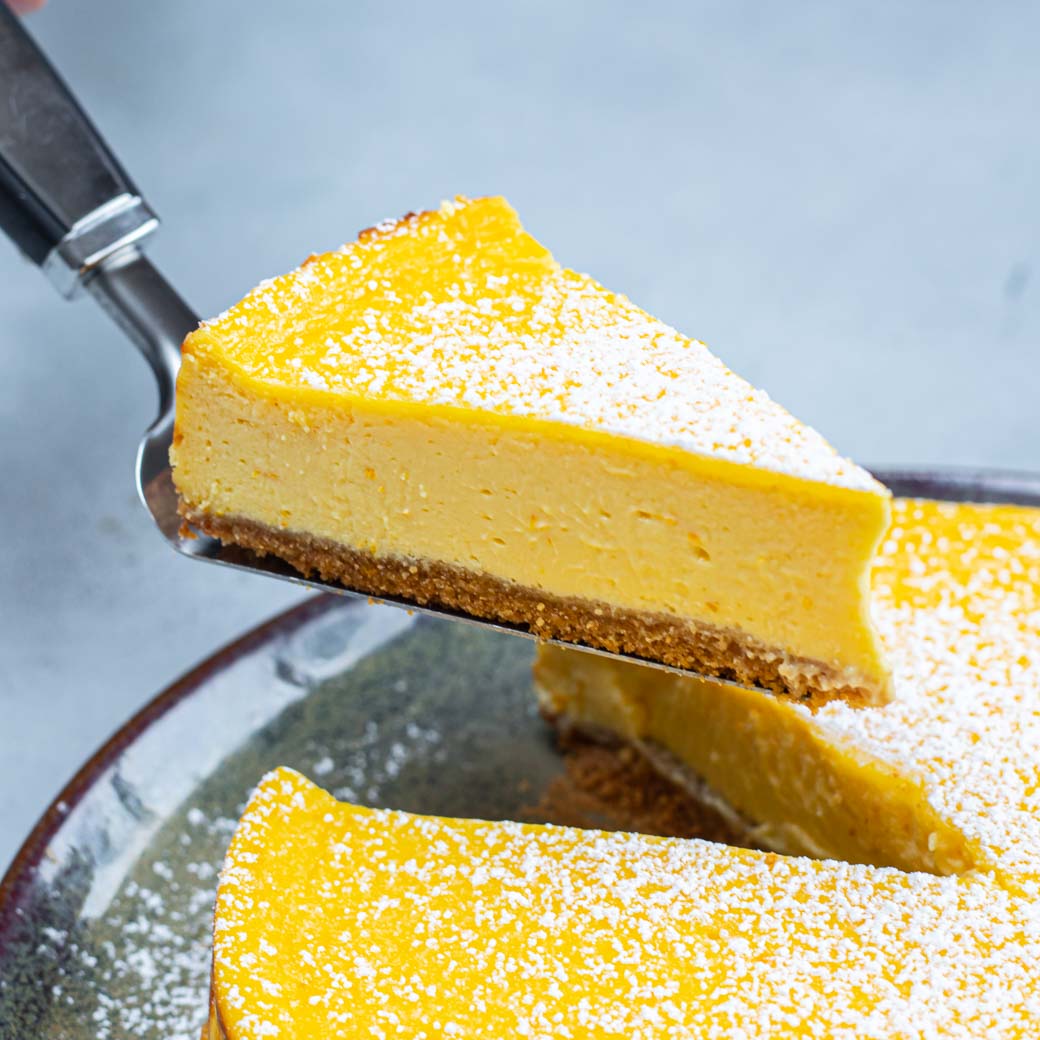 Orange & vanilla cheesecake