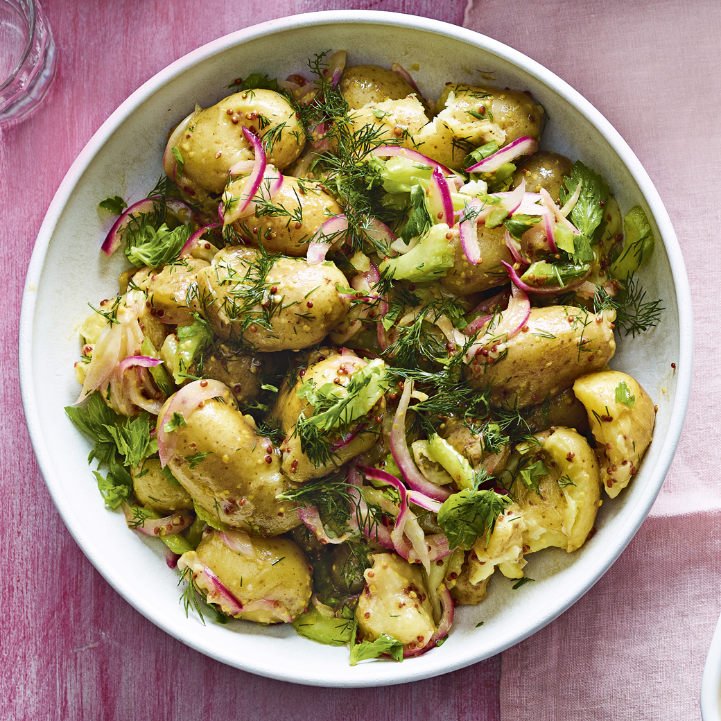 Warm Lemon and Mustard Potato Salad