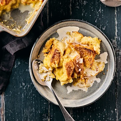 Lemon and Vanilla Brioche Pudding