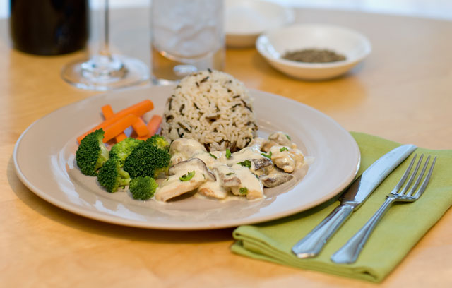 Chicken in Lemon and Rosemary with Wild Rice Mix