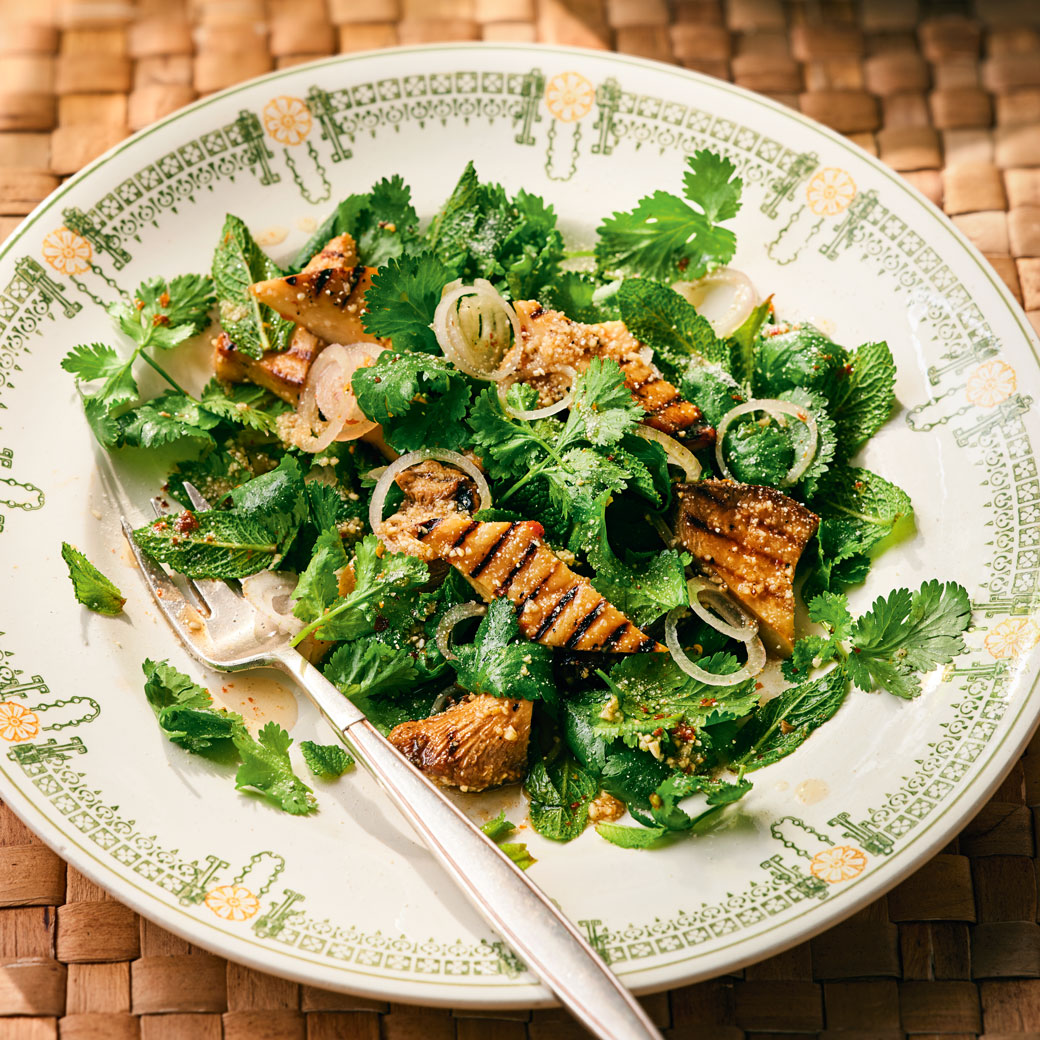 Mushroom Waterfall Salad